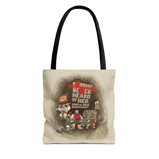 Cardio? Never Heard of Her - Tote Bag