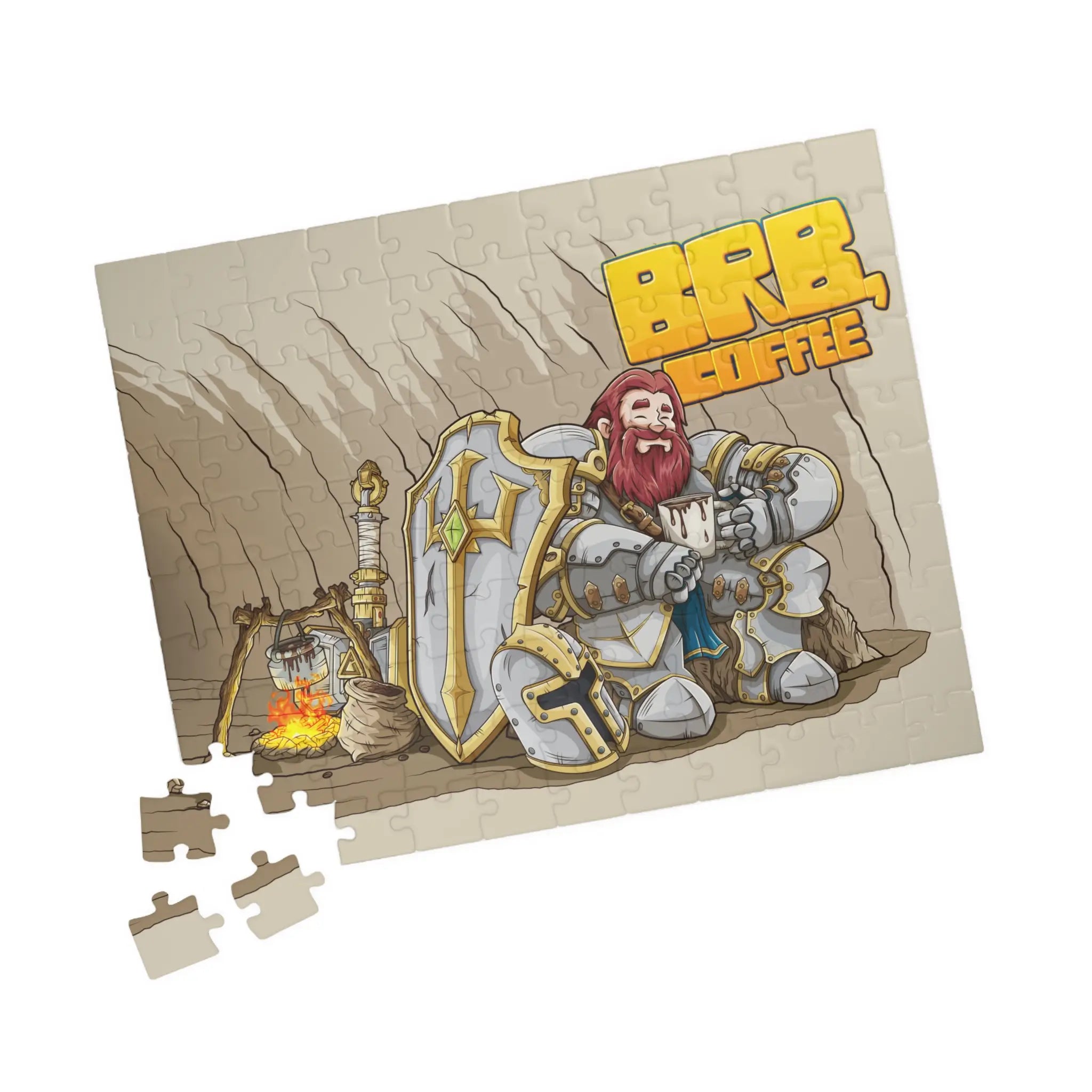 Knight's Coffee Break – Jigsaw Puzzle