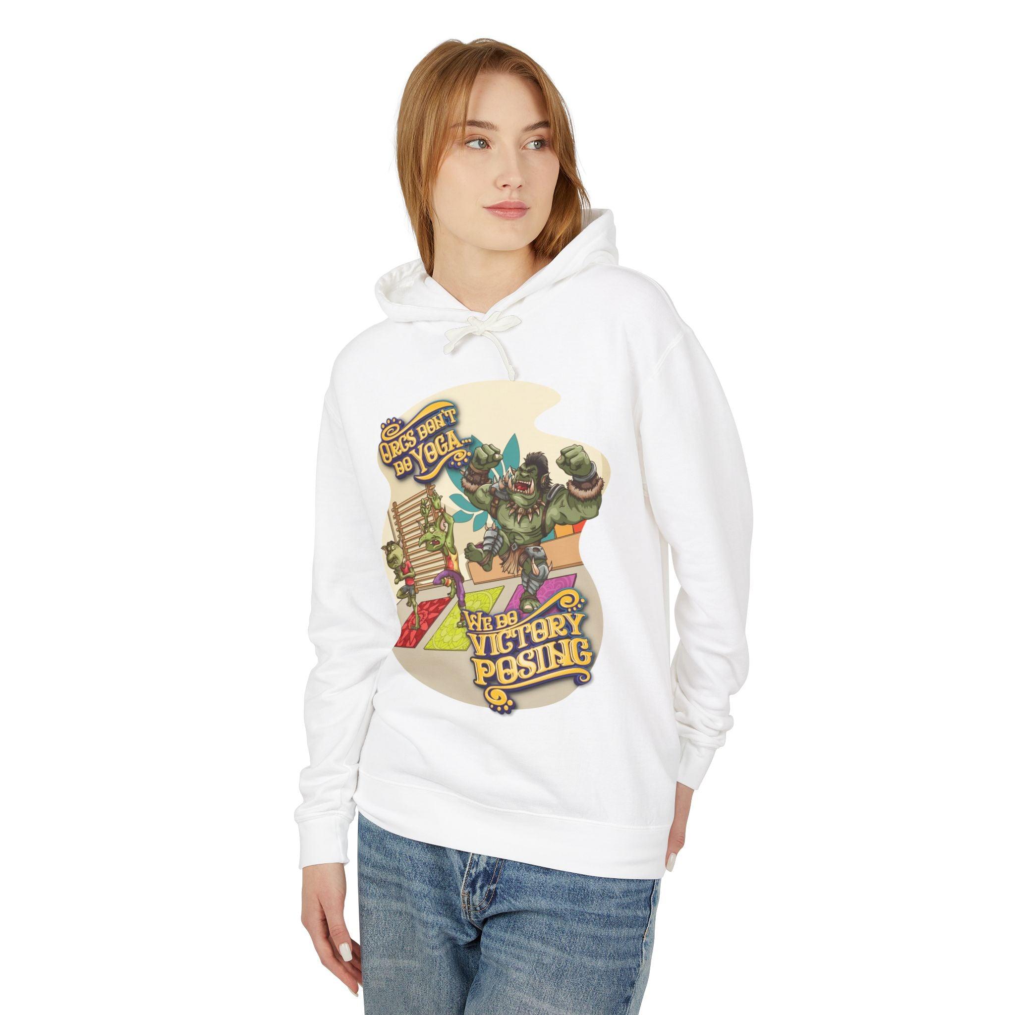 Orcs Don't Do Yoga - Hoodie - GeekyGearing