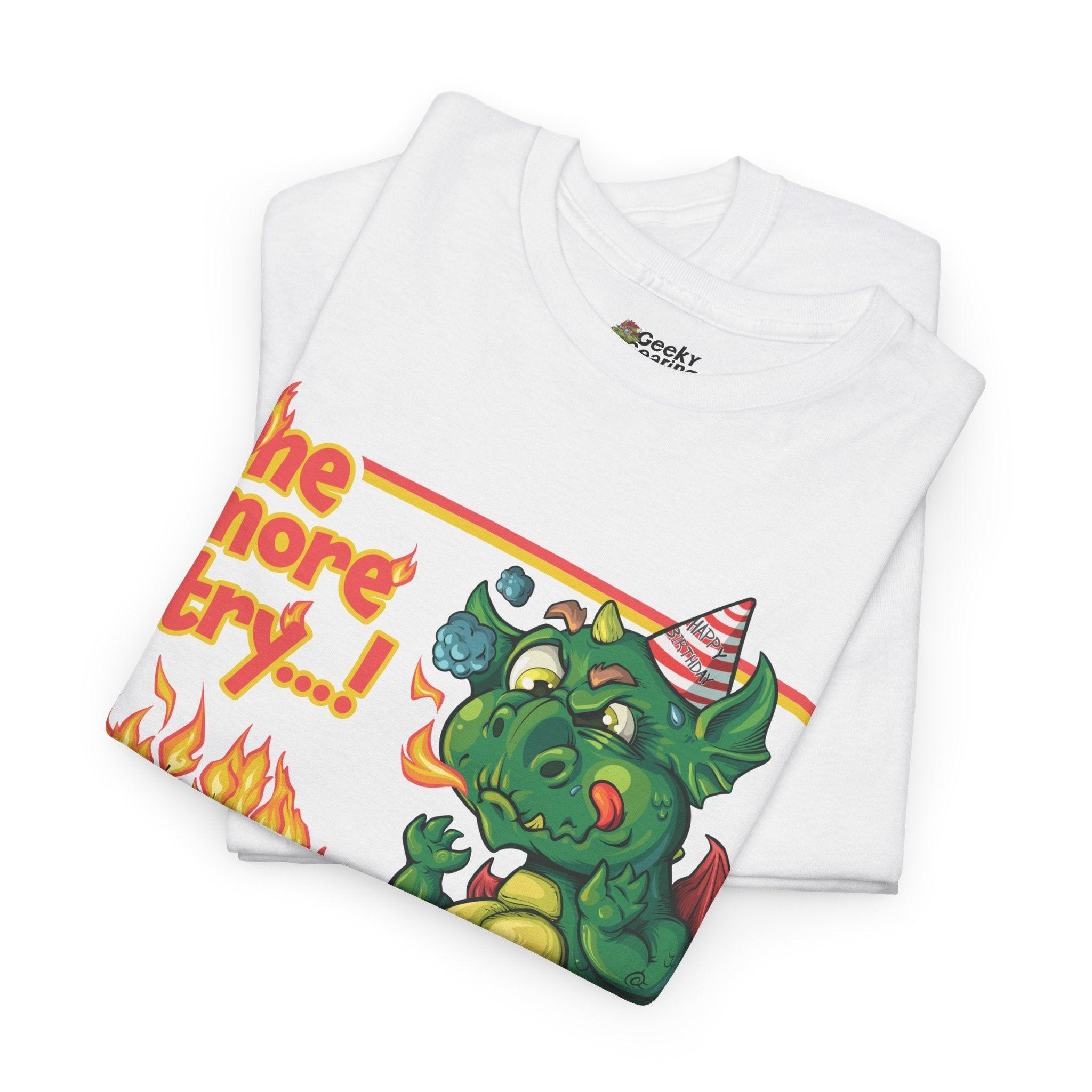 Dragon's Birthday Blowout - T-Shirt - GeekyGearing