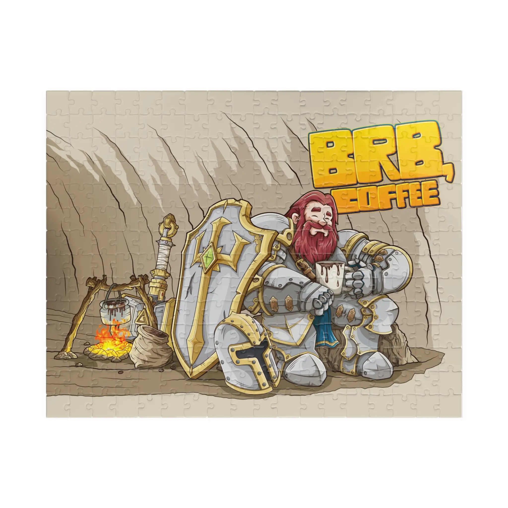 Knight's Coffee Break – Jigsaw Puzzle