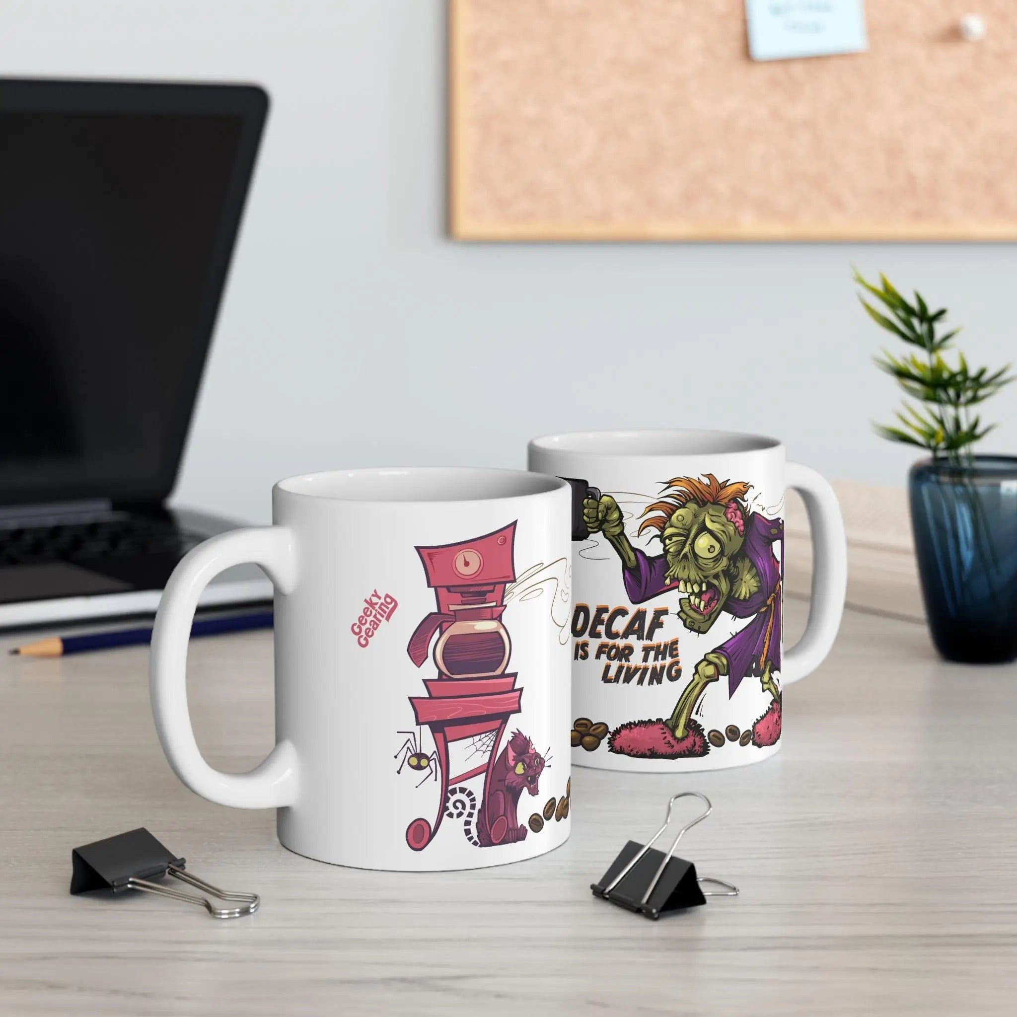 Decaf is for the Living - Mug - GeekyGearing