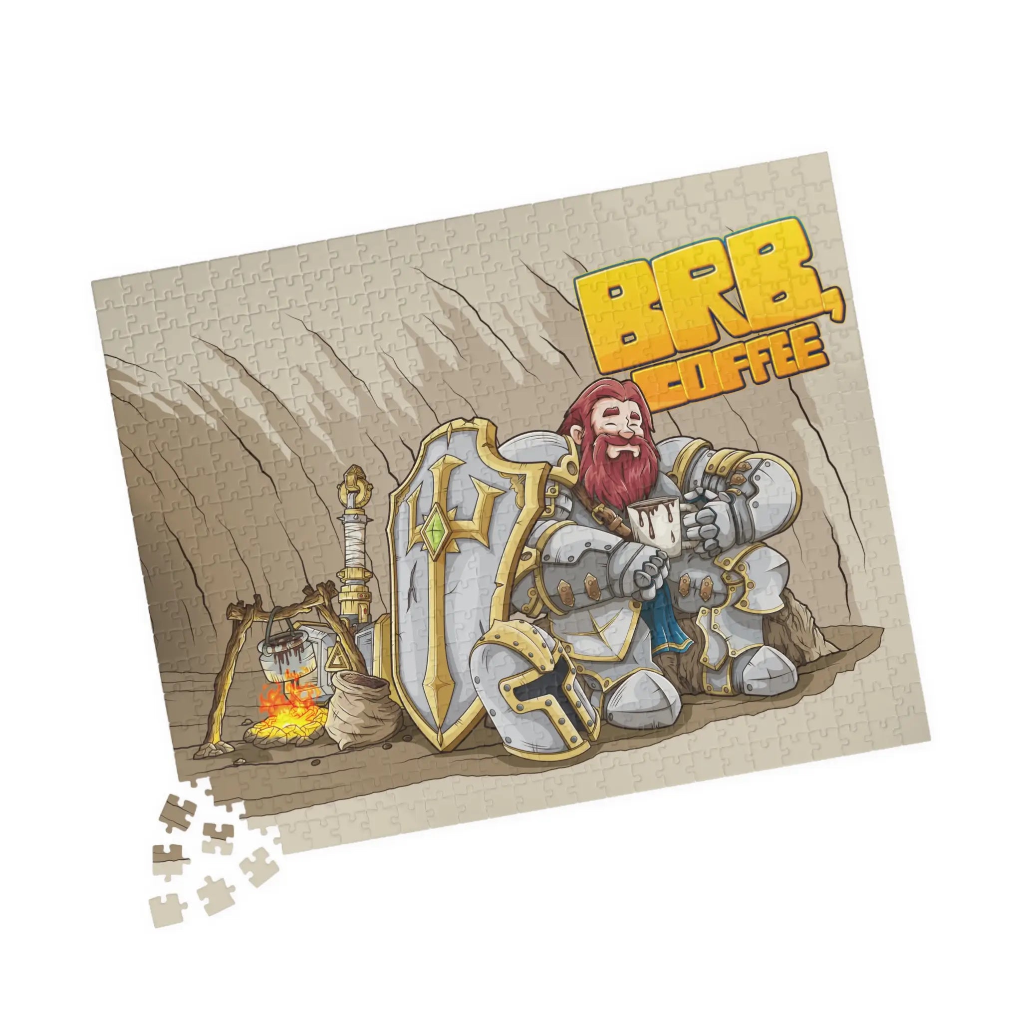 Knight's Coffee Break – Jigsaw Puzzle