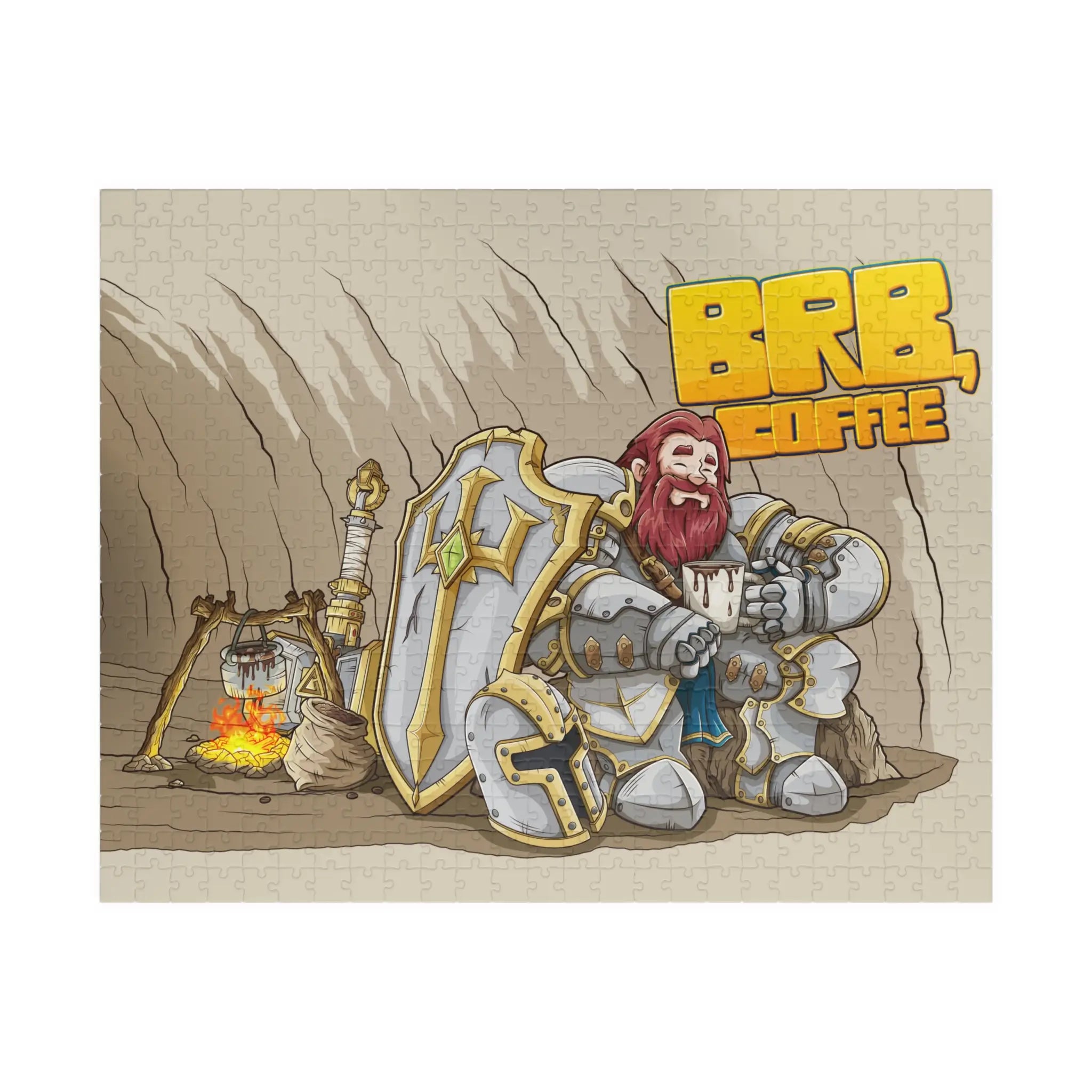 Knight's Coffee Break – Jigsaw Puzzle