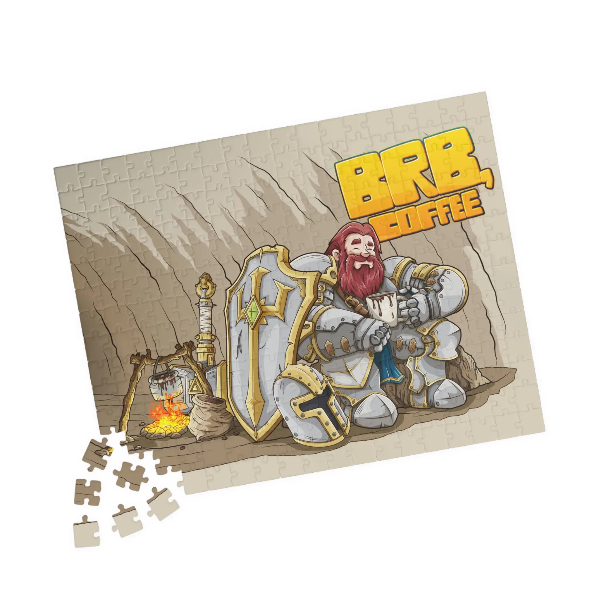Knight's Coffee Break – Jigsaw Puzzle