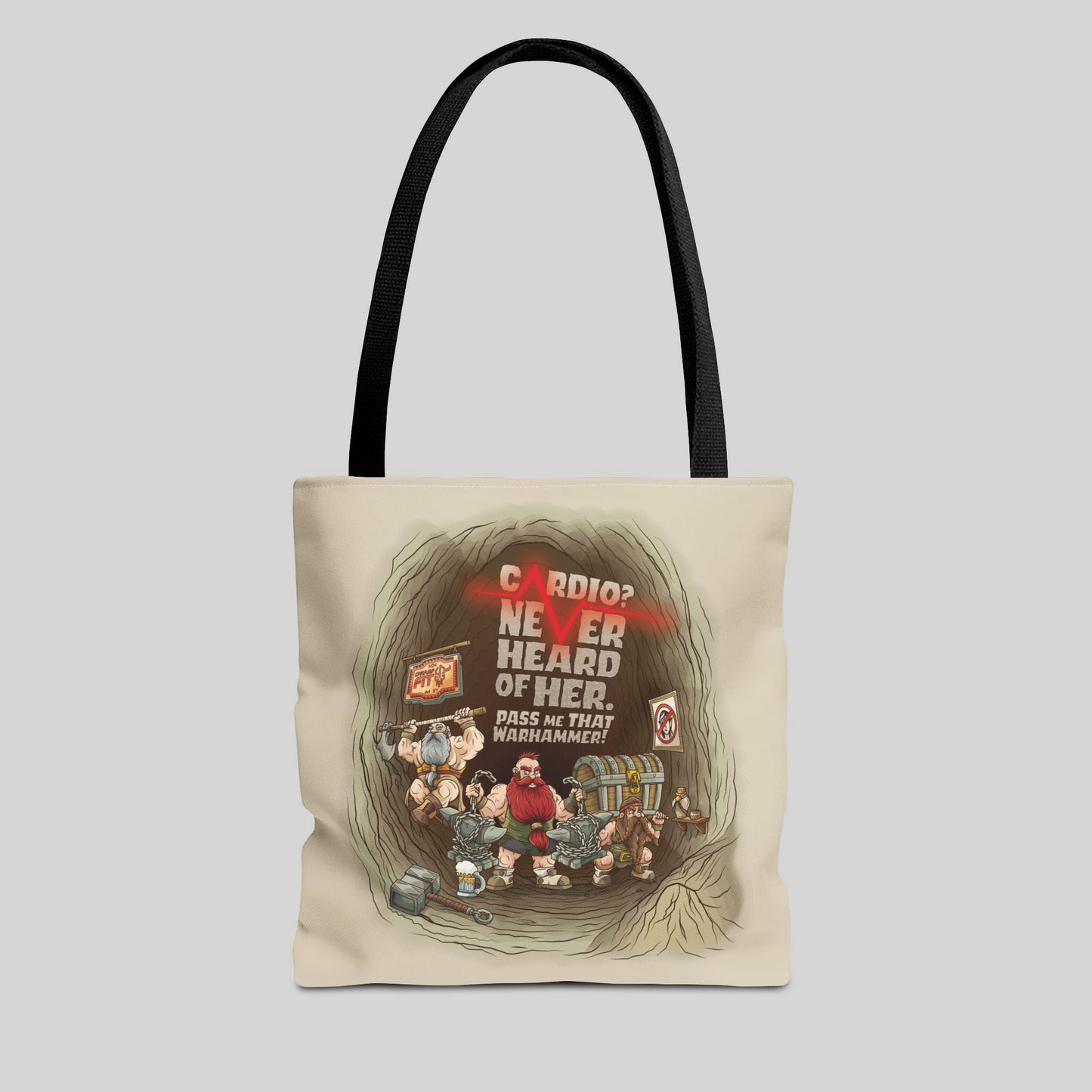 Cardio? Never Heard of Her - Tote Bag