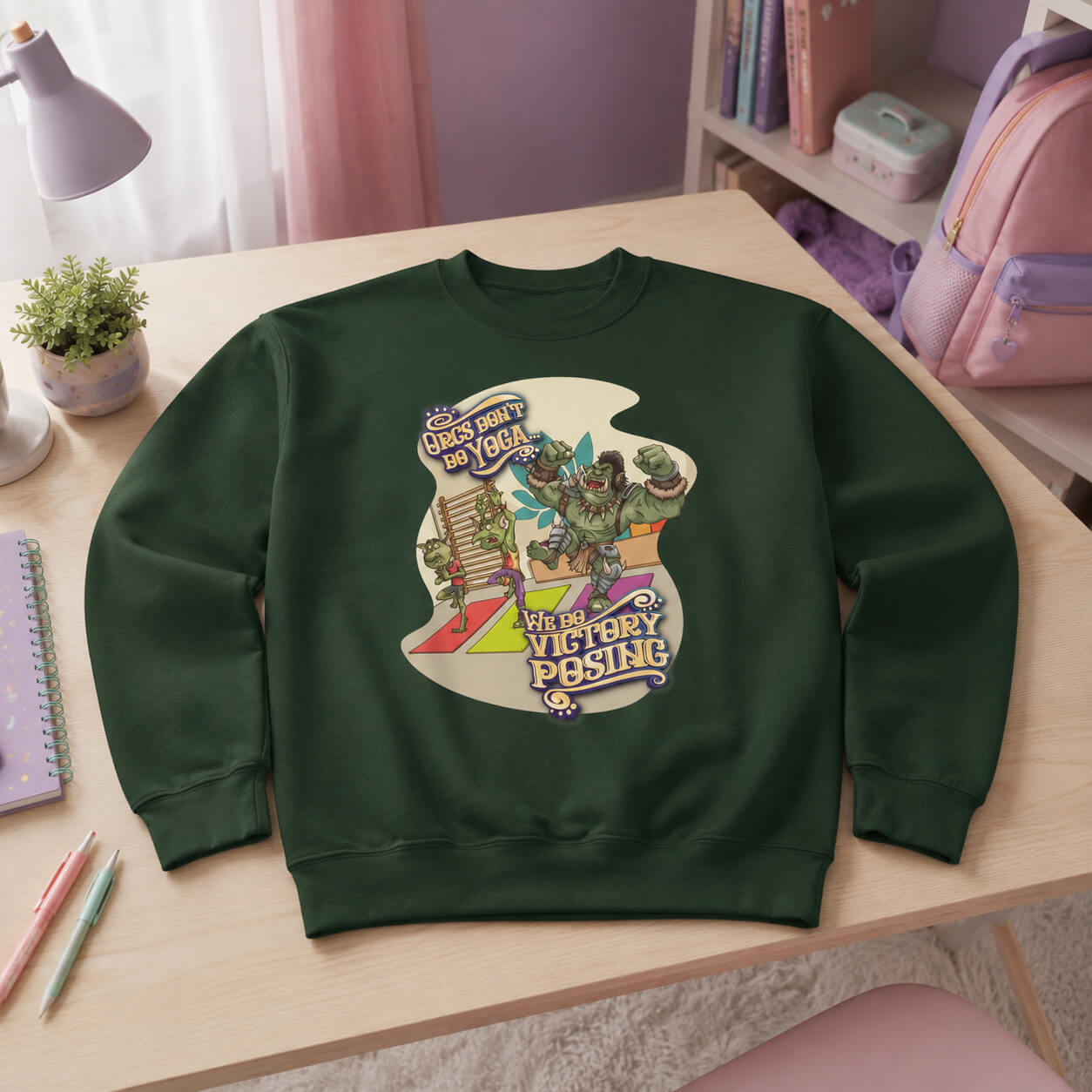 Orcs Don't Do Yoga - Youth Sweatshirt